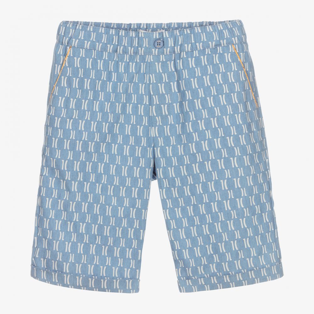Alviero Martini-Teen Boys Blue Bermuda Shorts | Childrensalon Outlet