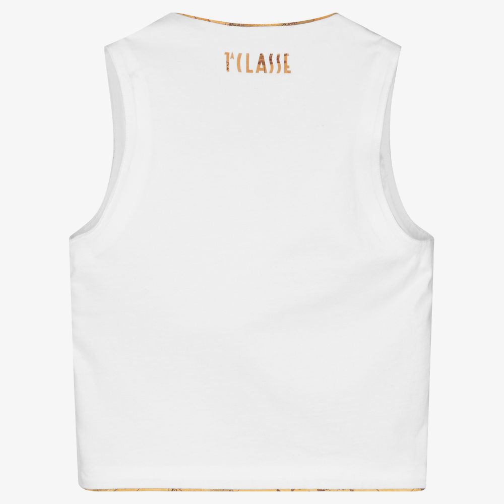 Alviero Martini-Голубой жилет для мальчиков-подростков | Childrensalon Outlet