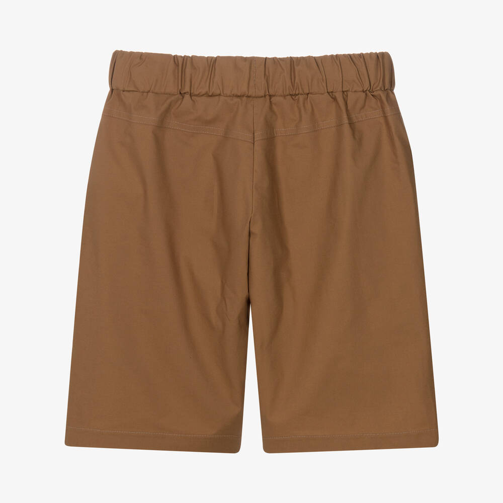 الفيرو مارتيني-شورت تينز ولادي قطن جيرسي لون بني | Childrensalon Outlet