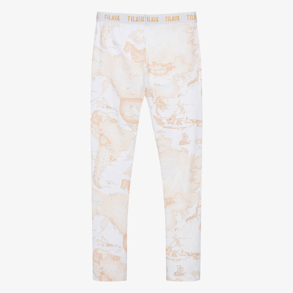 الفيرو مارتيني-ليقنز بطبعة الخريطة قطن لون عاجي للمراهقات | Childrensalon Outlet