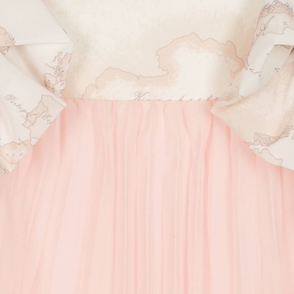 الفيرو مارتيني-فستان تينز بناتي شيفون لون زهري | Childrensalon Outlet