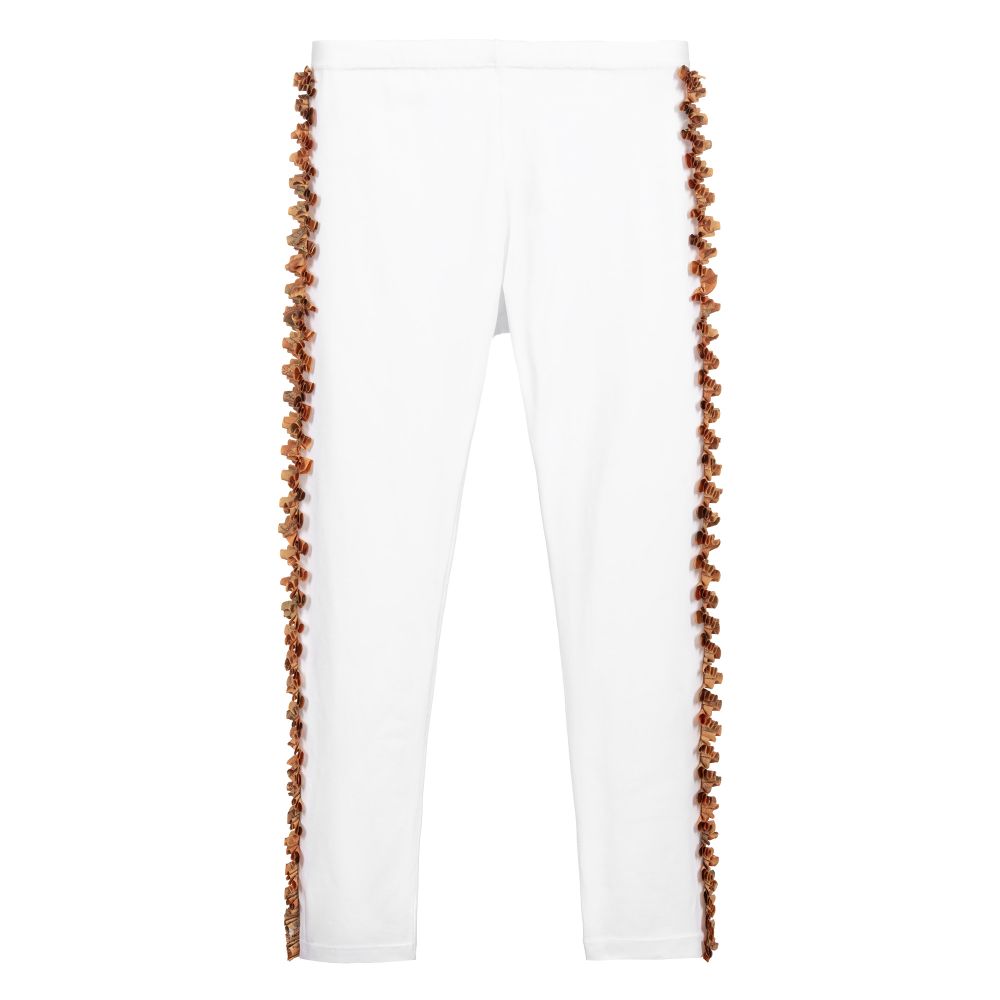 Alviero Martini - Legging blanc Carte géo Ado | Childrensalon