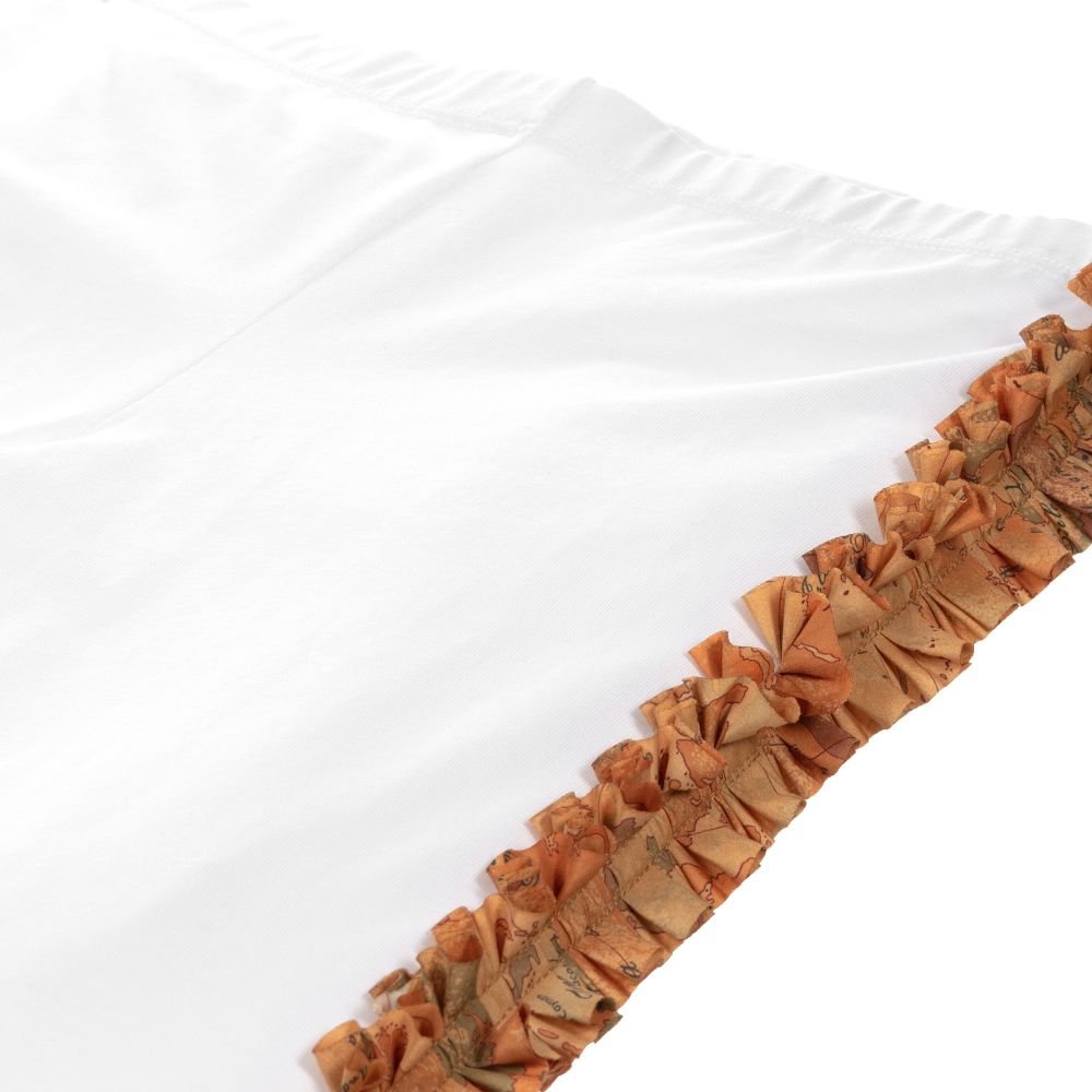 الفيرو مارتيني-ليغنغز قطن جيرسي بكشكش على الجانبين للبنات | Childrensalon Outlet