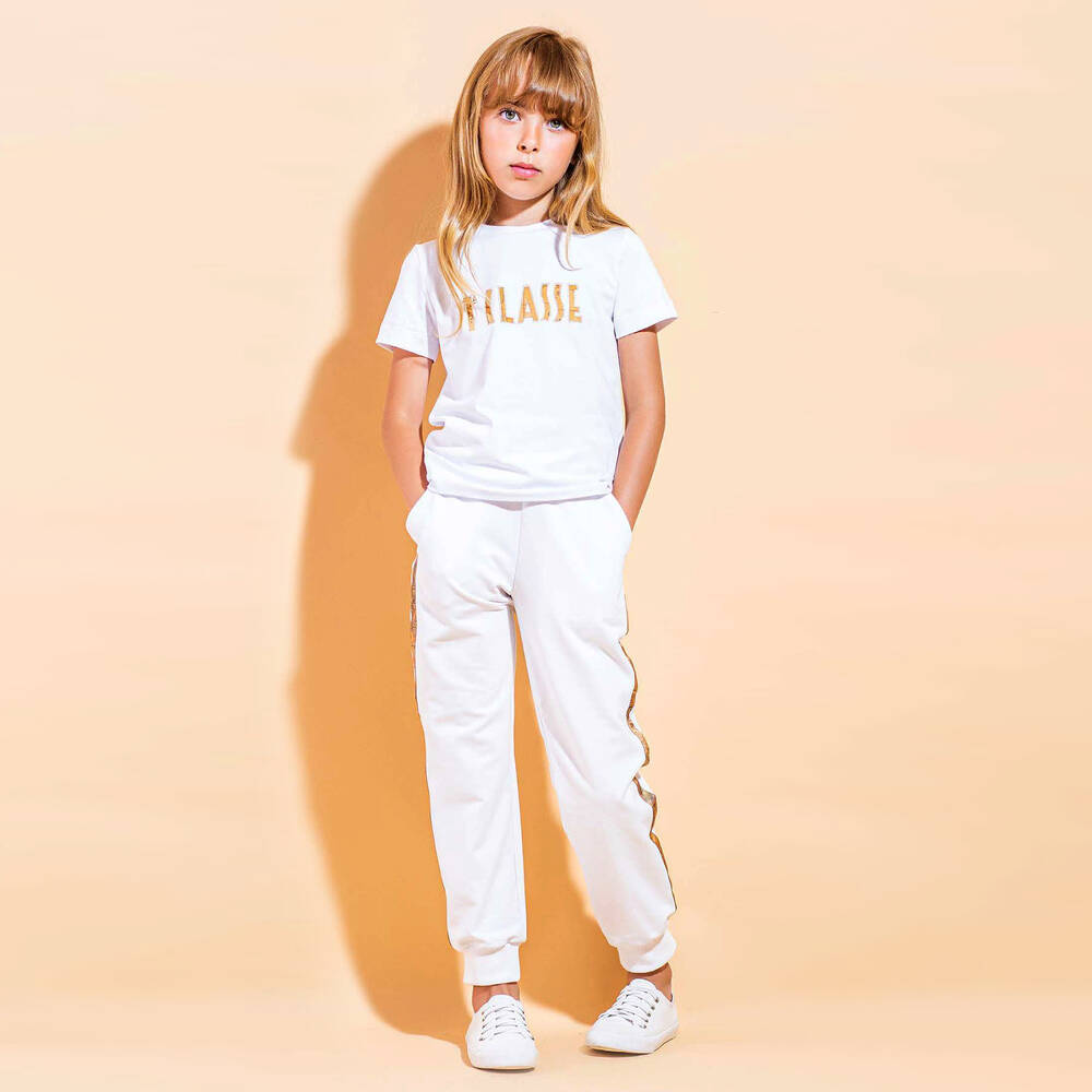 Alviero Martini-White 1a Classe Cotton T-Shirt | Childrensalon Outlet