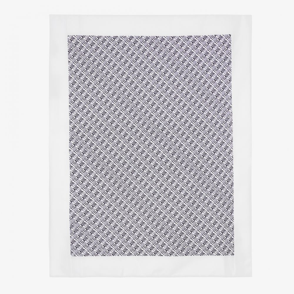 Alviero Martini - White Cotton Blanket (89cm) | Childrensalon