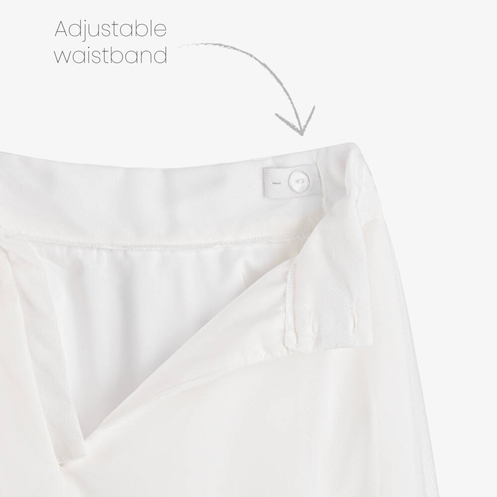 Amaya-Girls Off-White Tulle Gown | Childrensalon Outlet