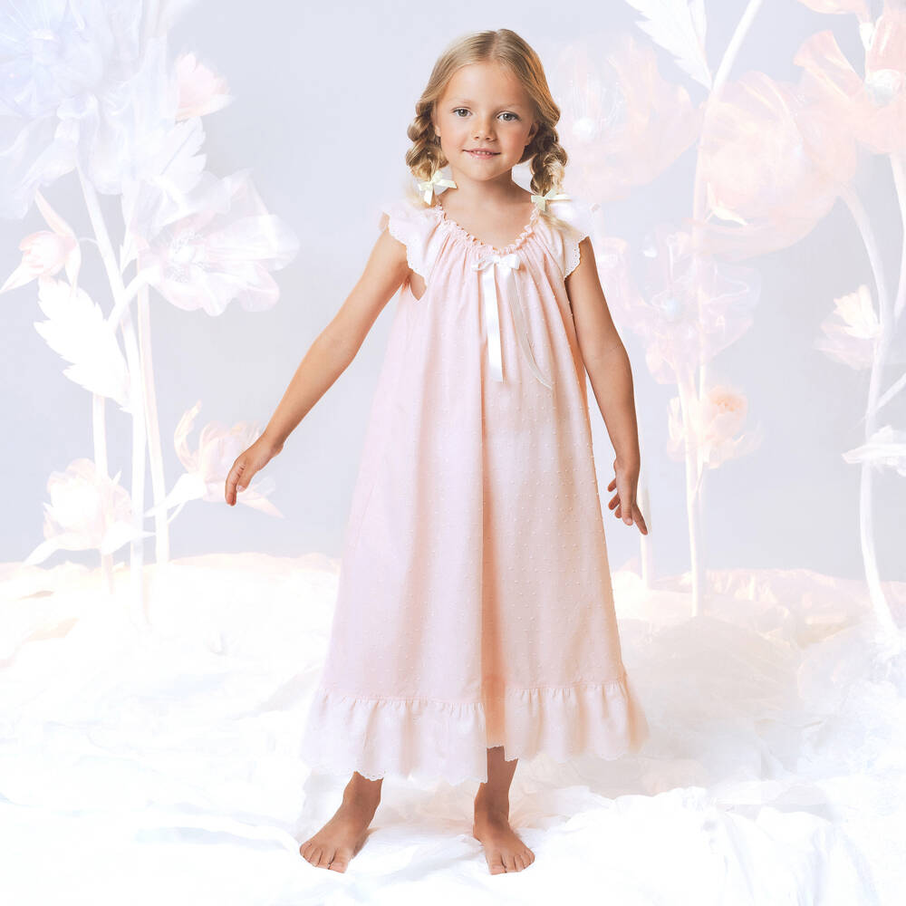 AMIKI Children-Girls Blush Cotton Sleepwear Delight | Childrensalon Outlet