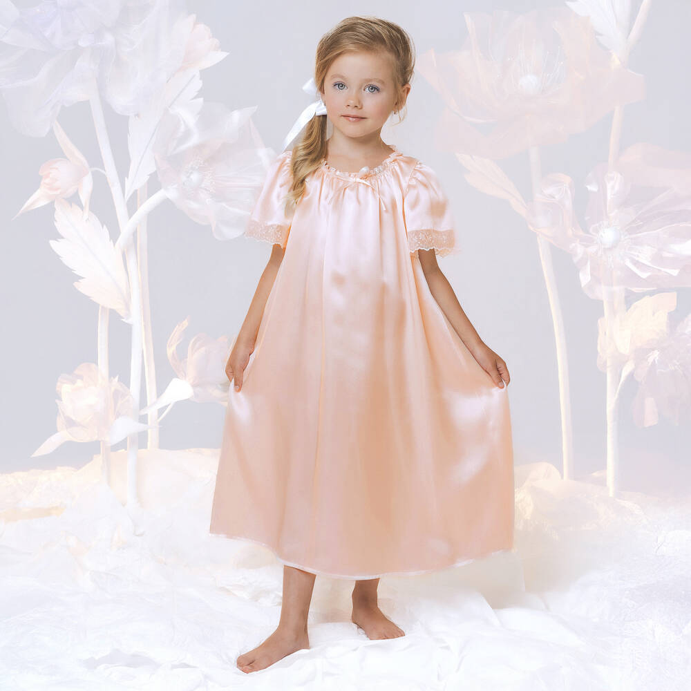 AMIKI Children-Girls Blush Silk Sleepwear Delight | Childrensalon Outlet