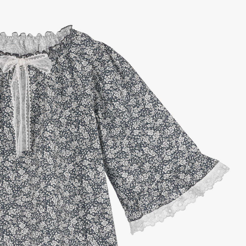 AMIKI Children-Girls Cotton Floral Nightwear Set | Childrensalon Outlet