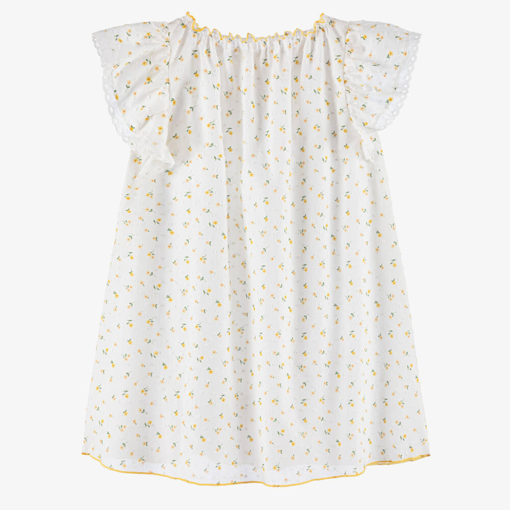 AMIKI Children-Girls Delicate Floral Ivory Sleepwear | Childrensalon Outlet