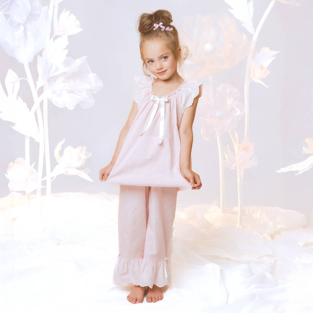 AMIKI Children-Girls Delicate Pink Slumber Set | Childrensalon Outlet