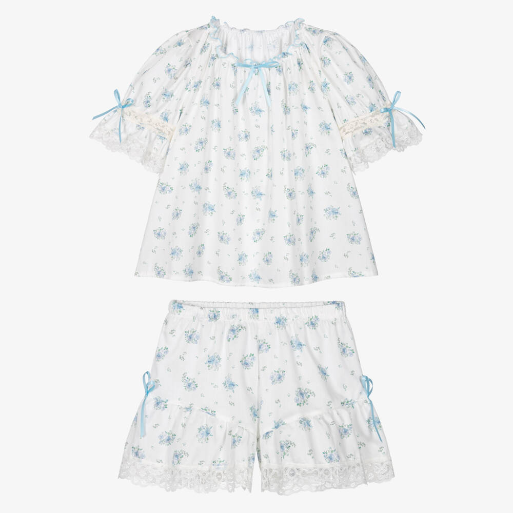 AMIKI Children-Girls Elegant Floral Cotton Sleepwear | Childrensalon Outlet