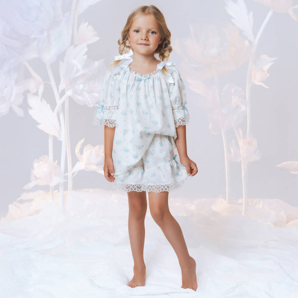 AMIKI Children-Girls Elegant Floral Cotton Sleepwear | Childrensalon Outlet