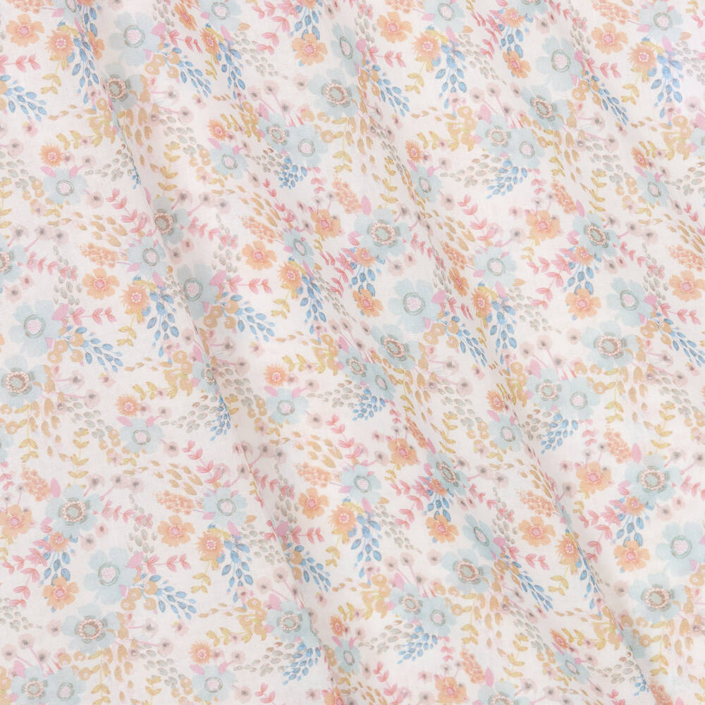 AMIKI Children-Girls Ivory Floral Cotton Nightie | Childrensalon Outlet