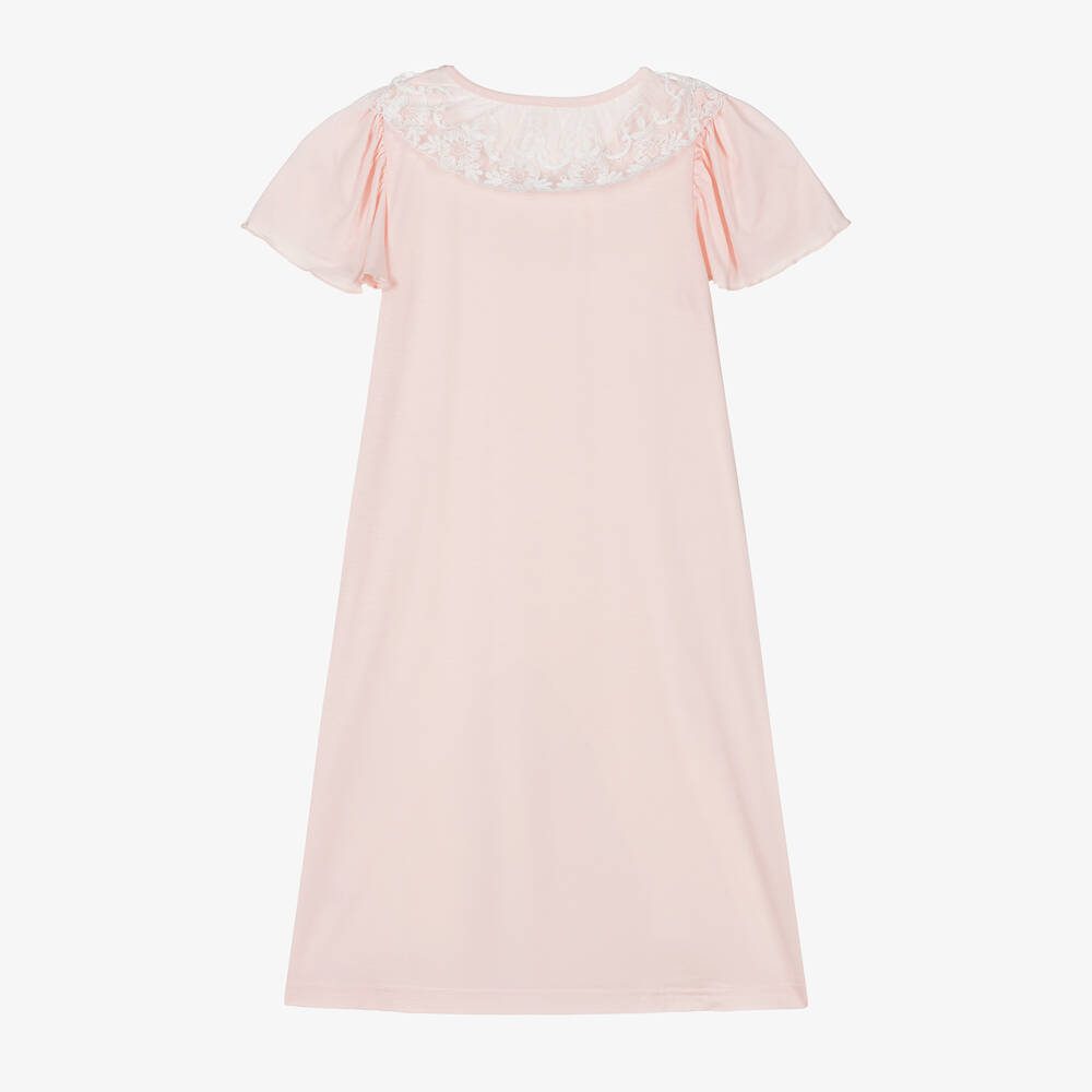 AMIKI Children-Girls Pale Pink Micromodal Nightie | Childrensalon Outlet