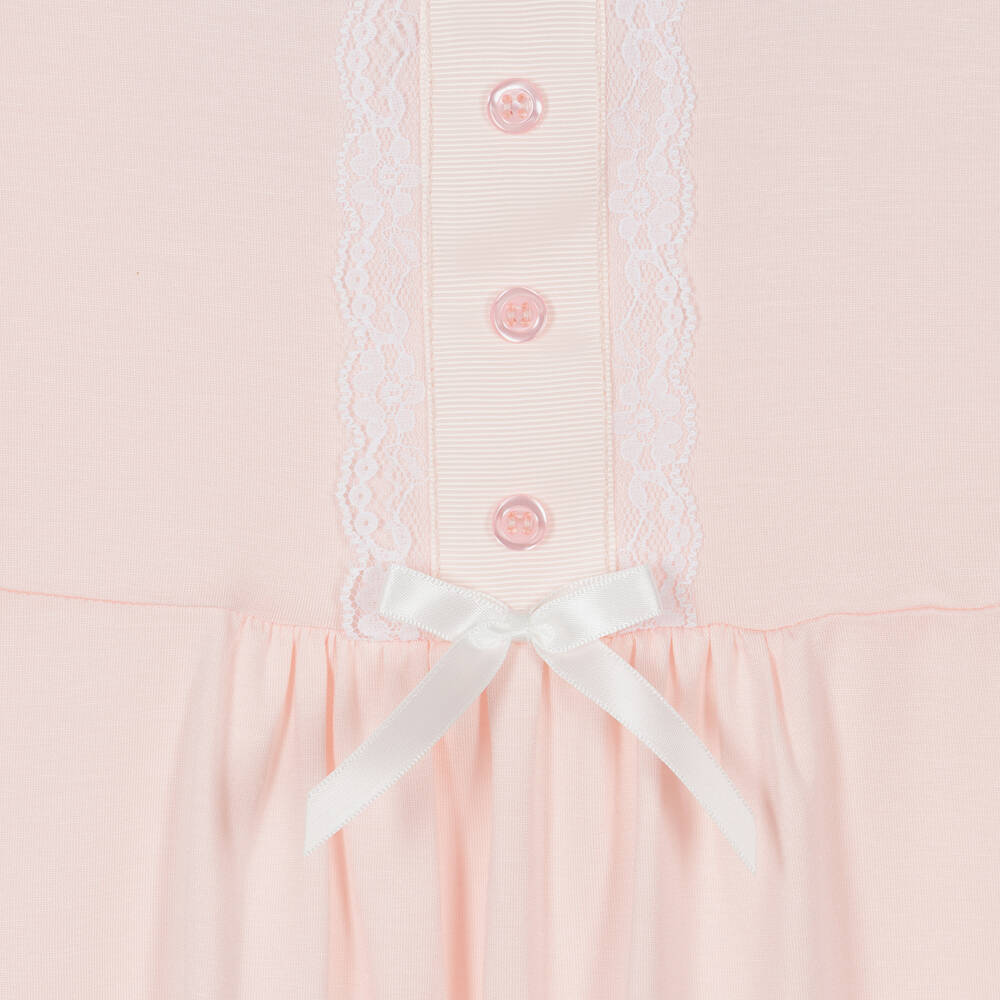 AMIKI Children-Girls Pale Pink Micromodal Pyjamas | Childrensalon Outlet