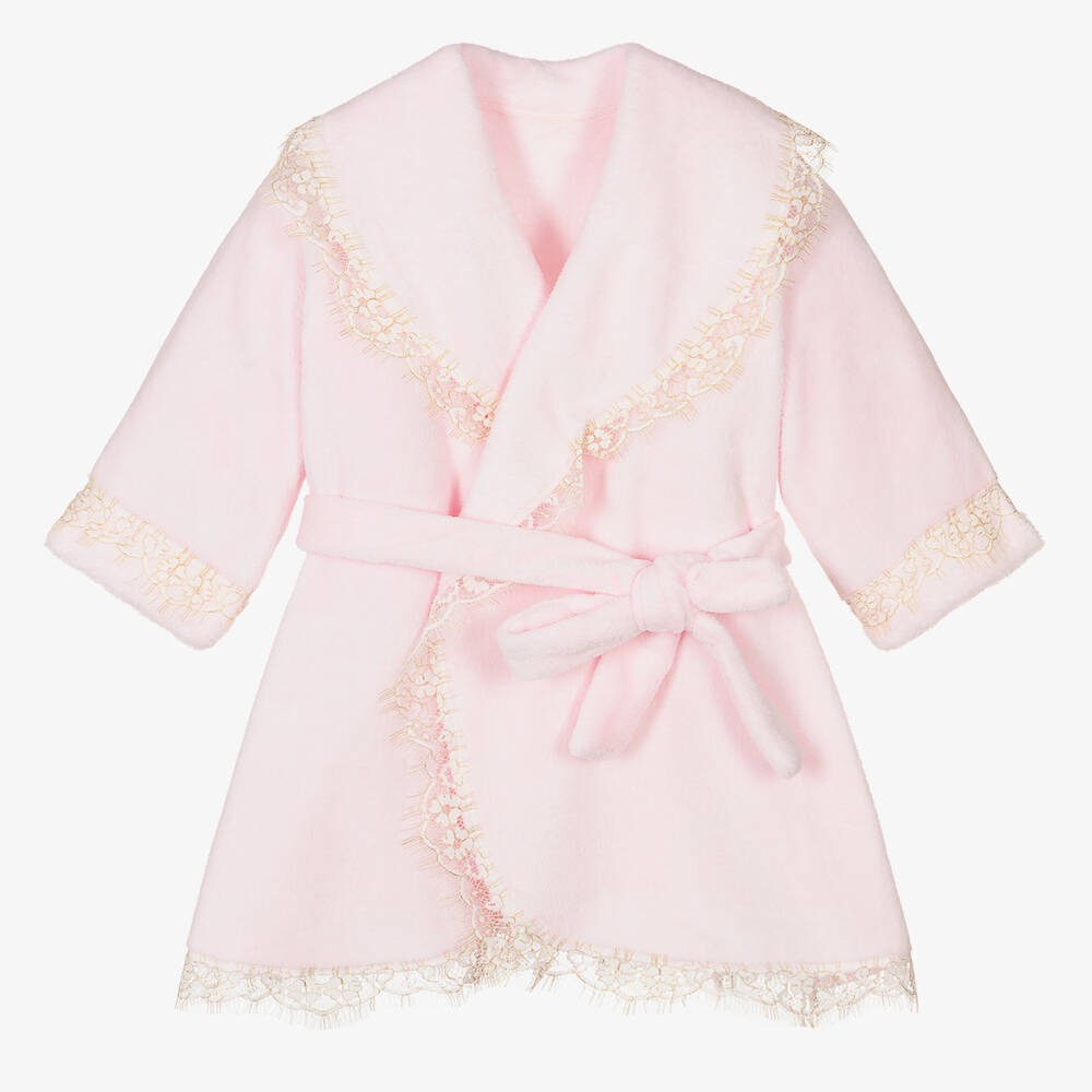 AMIKI Children - Girls Pink Dressing Gown | Childrensalon