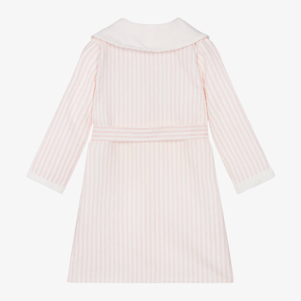 AMIKI Children Girls Pink Stripe Dressing Gown