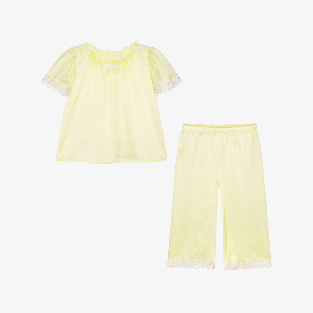 AMIKI Children-Шелковый комплект для сна Солнечный для девочек | Childrensalon Outlet