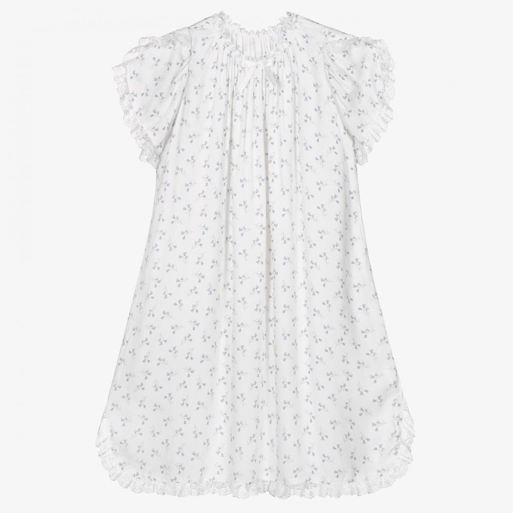 AMIKI Children - Chemise de nuit blanche motif jacinthes des bois Fille | Childrensalon