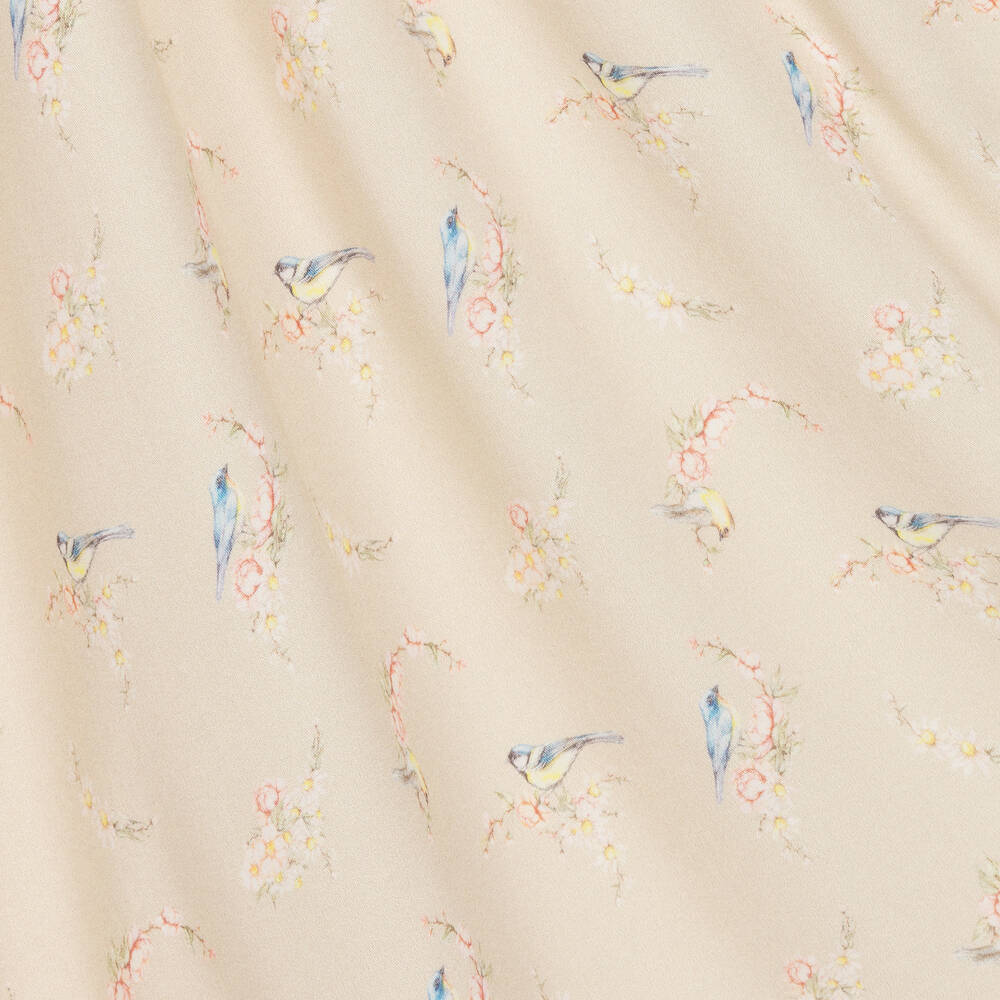CREAM BIRDS PATTERN OVERALL IN VISCOSE, CHILD