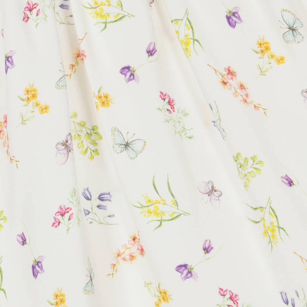AMIKI Children-Teen Girls Ivory Floral Viscose Pyjamas | Childrensalon Outlet