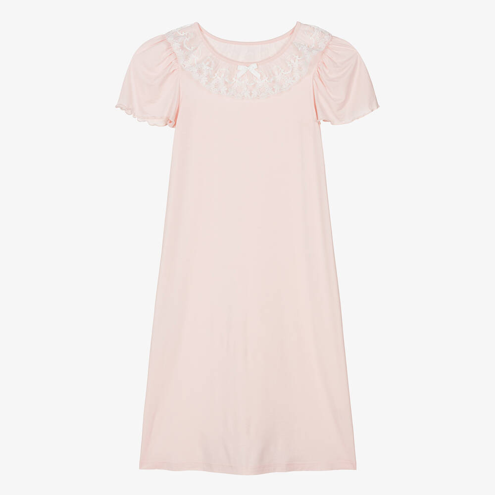 AMIKI Children-Teen Girls Pale Pink Micromodal Nightie | Childrensalon Outlet