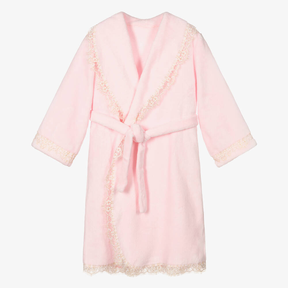 AMIKI Children - Teen Girls Pink Dressing Gown | Childrensalon