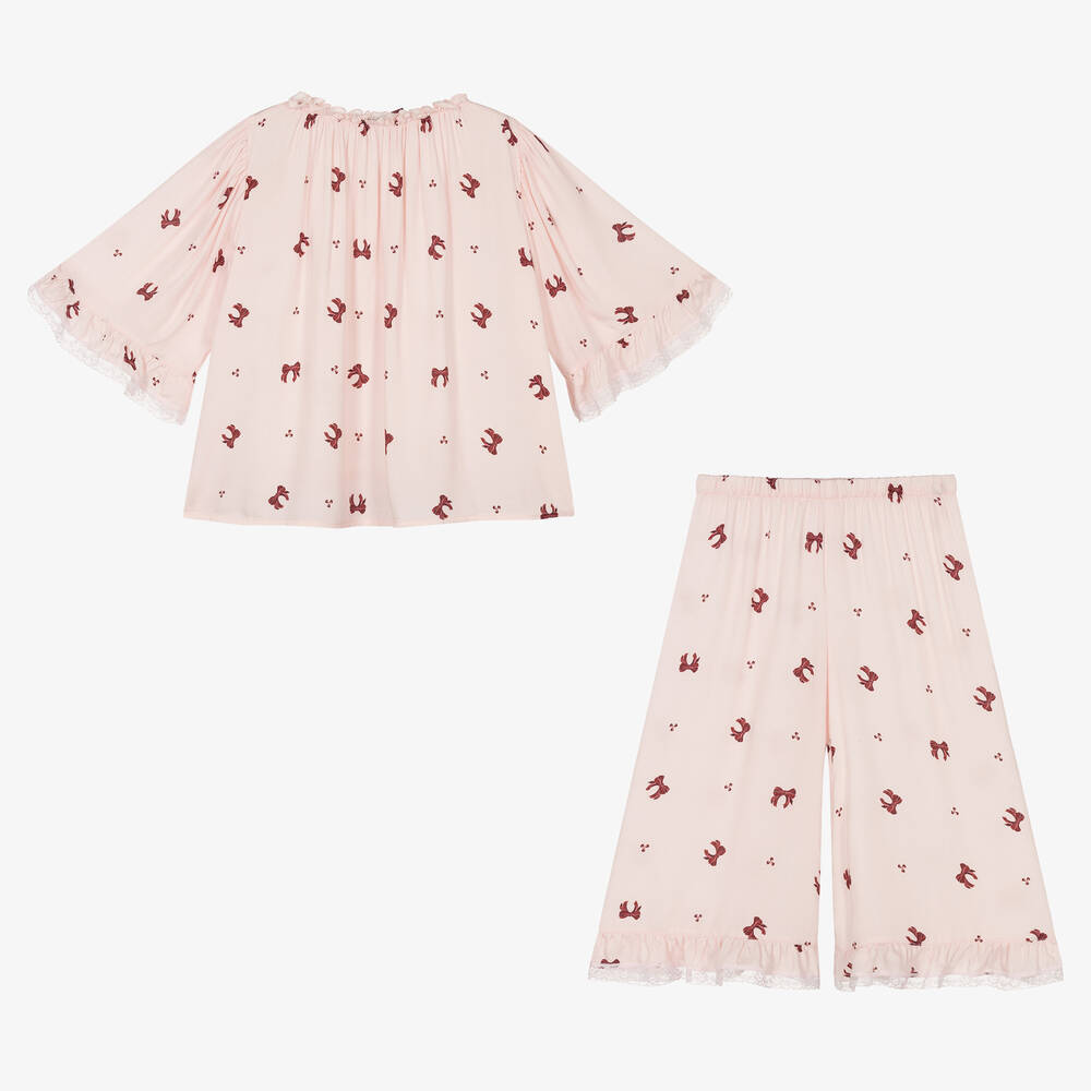 AMIKI Children-Teen Girls Pink Pyjamas | Childrensalon Outlet
