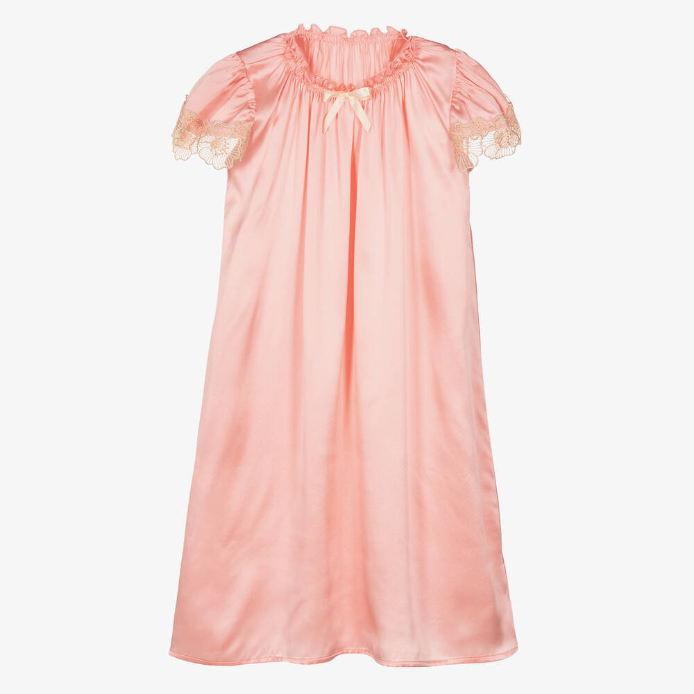 AMIKI Children - Chemise de nuit rose en soie ado fille | Childrensalon