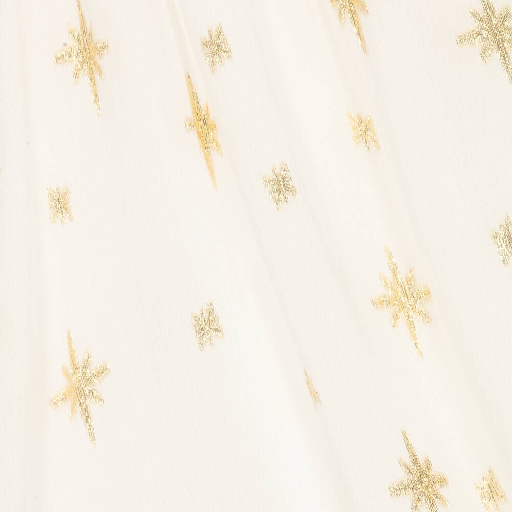 AMIKI Children-قميص نوم تينز بناتي حرير شيفون لون عاجي | Childrensalon Outlet