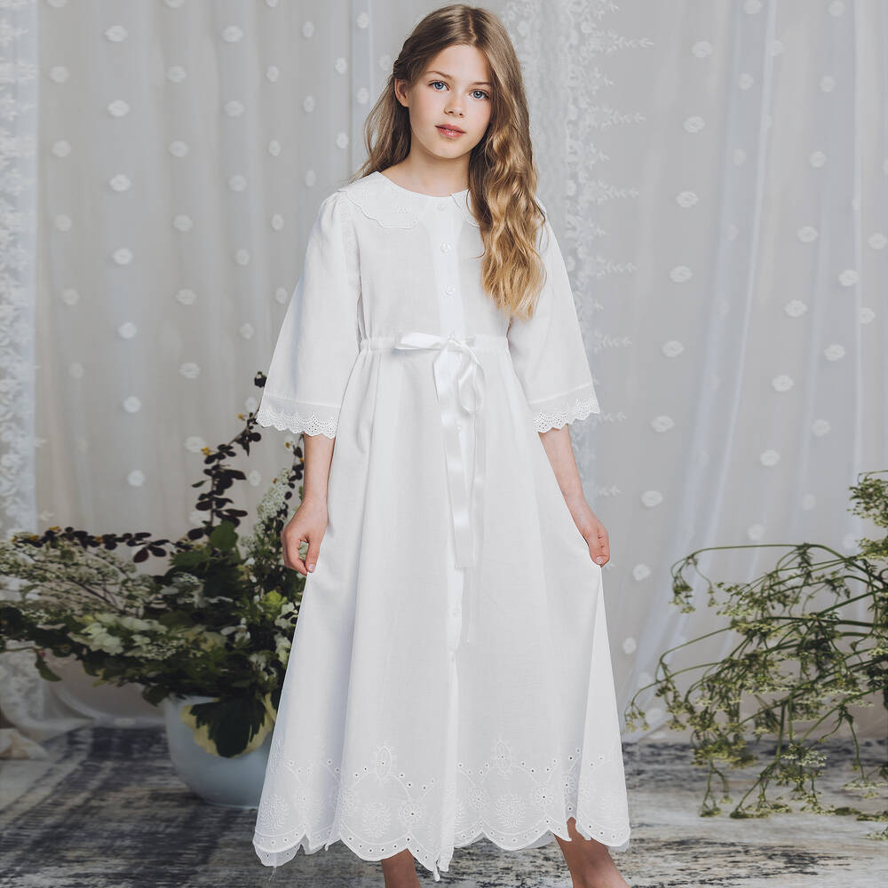 White broderie anglaise best sale nightdress