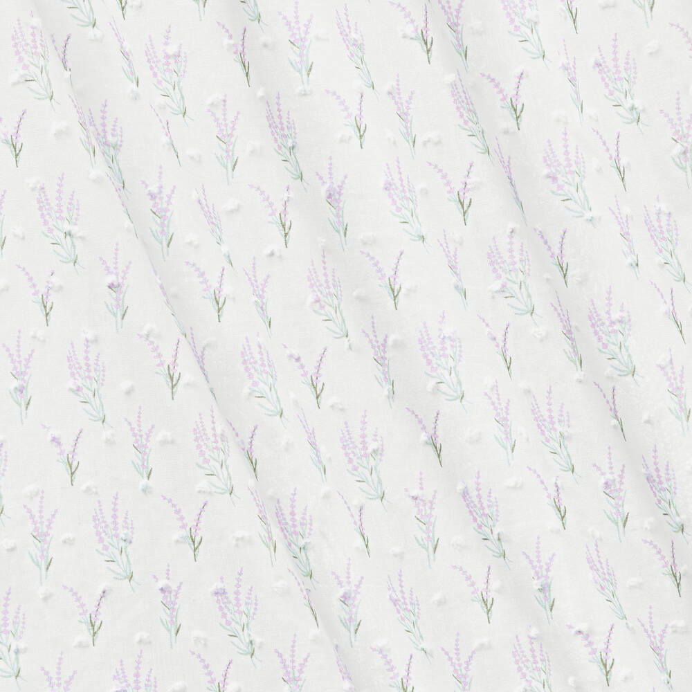 AMIKI Children-Teen Girls White Cotton Plumeti Nightdress | Childrensalon Outlet