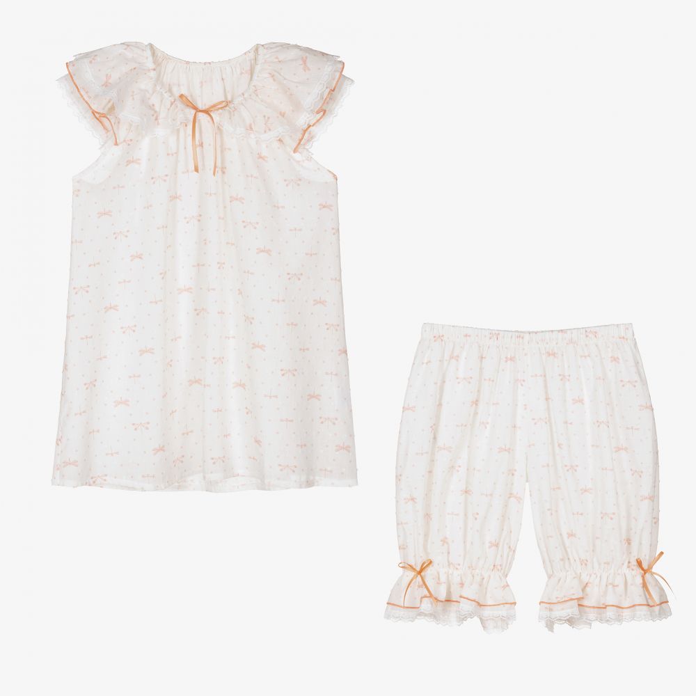 AMIKI Children - Teen Girls White Pyjamas | Childrensalon