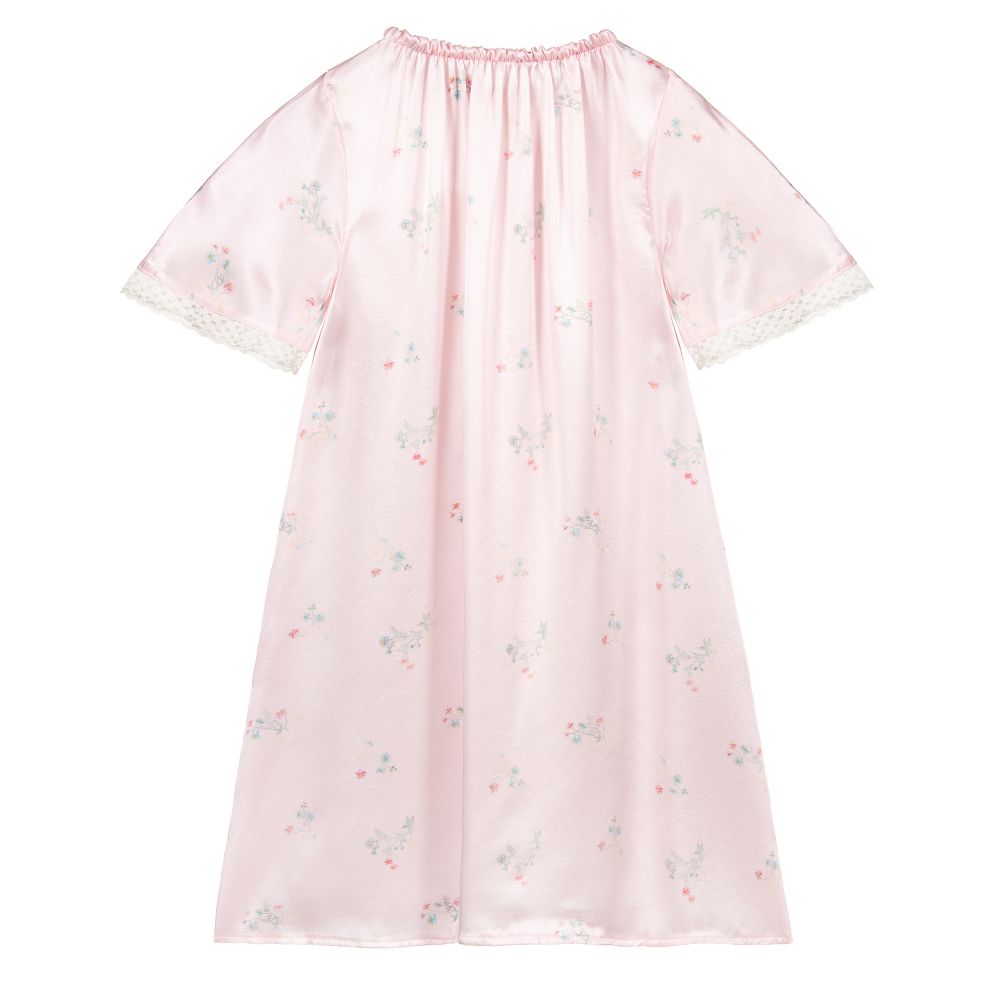 AMIKI Children-Teen Pink Silk Nightdress | Childrensalon Outlet