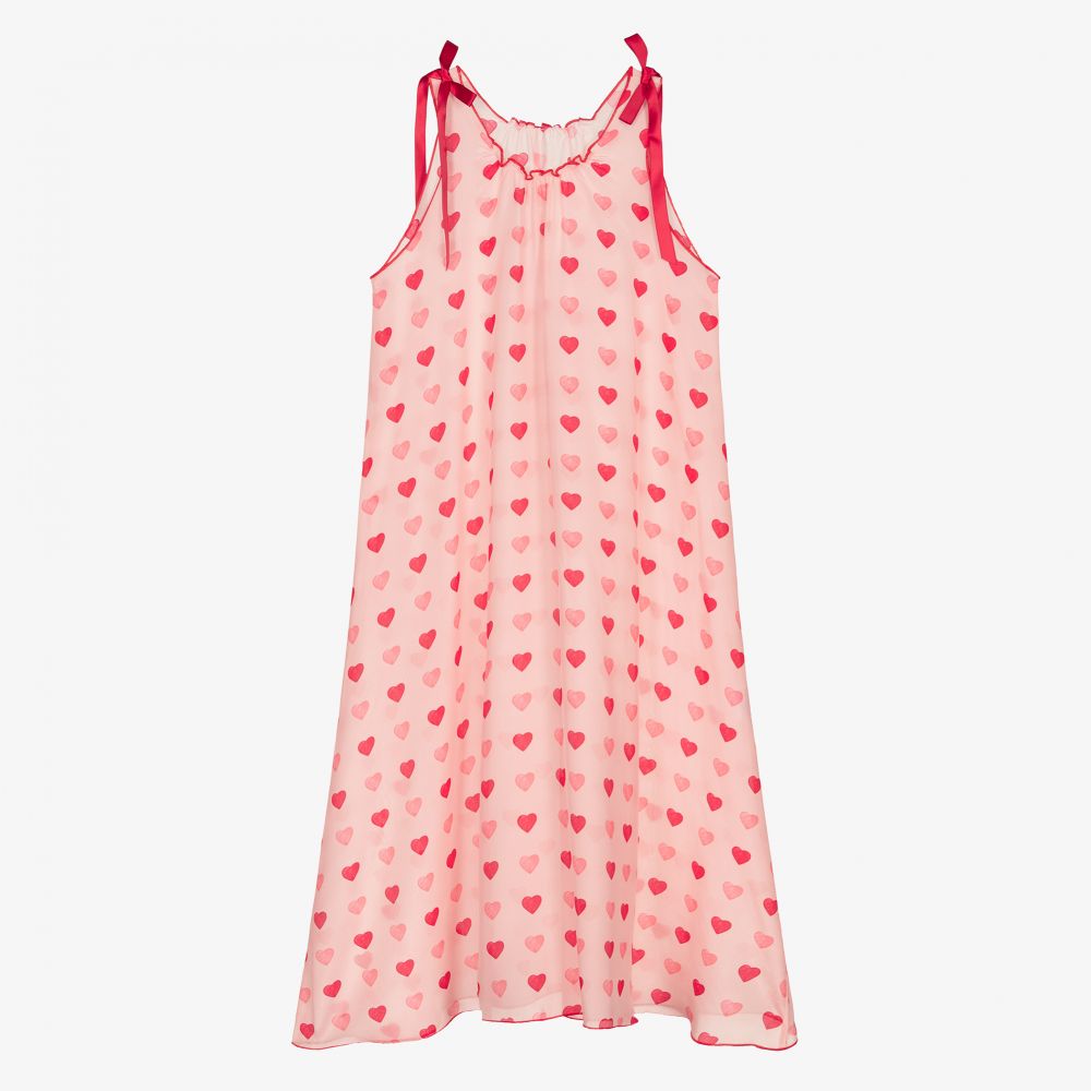 AMIKI Children - Chemise de nuit rose en soie Ado | Childrensalon