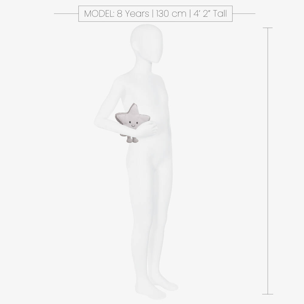 Jellycat-Amusables Silver Star Soft Toy (15cm) | Childrensalon Outlet