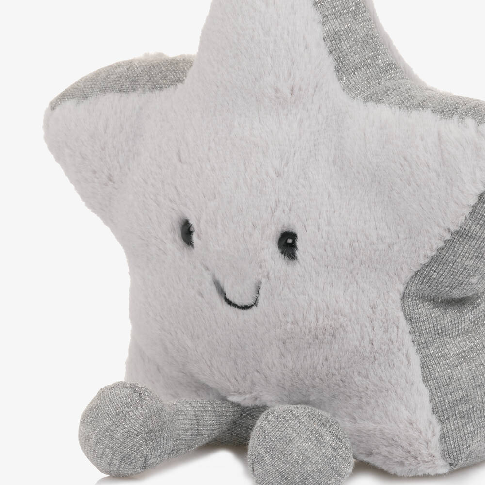 Jellycat-Amusables Silver Star Soft Toy (15cm) | Childrensalon Outlet