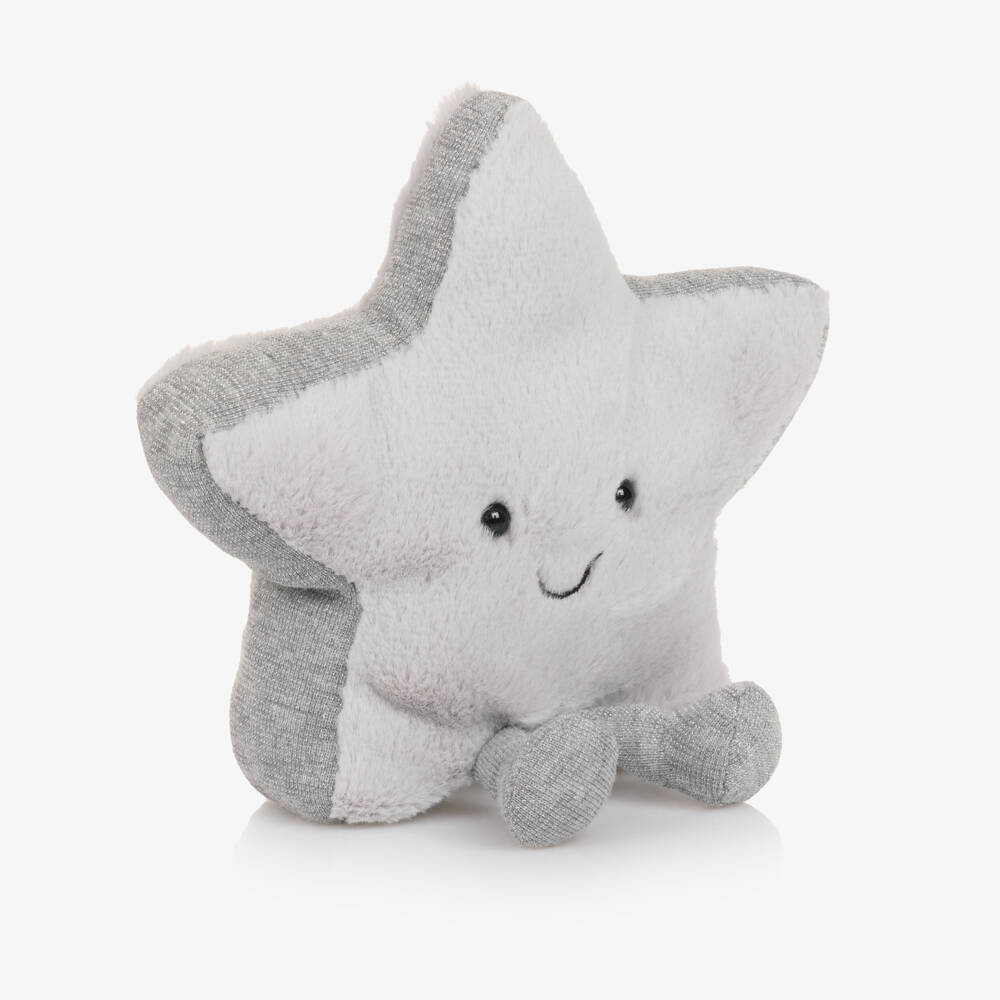 Jellycat-Amusables Silver Star Soft Toy (15cm) | Childrensalon Outlet