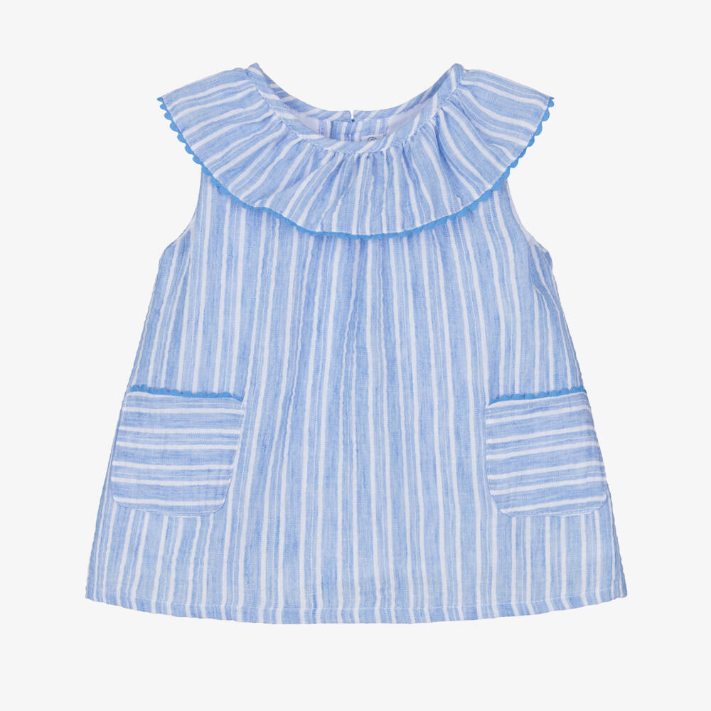 Ancar-Платье в полоску синее для девочек | Childrensalon Outlet