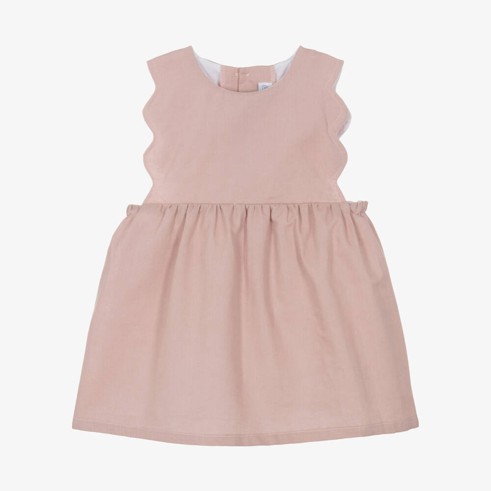 Ancar-Розовое платье с волнистым краем для девочек | Childrensalon Outlet