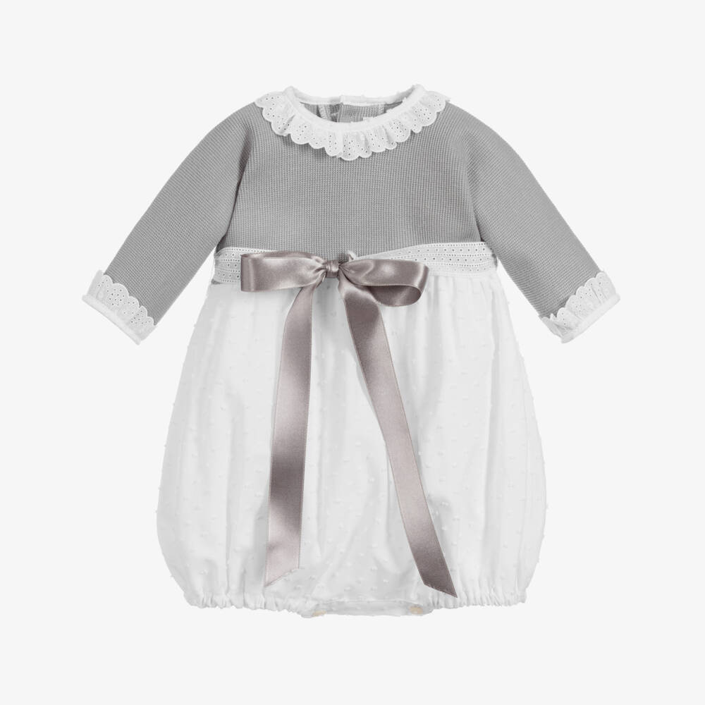 Ancar-Бело-серый трикотажный песочник | Childrensalon Outlet