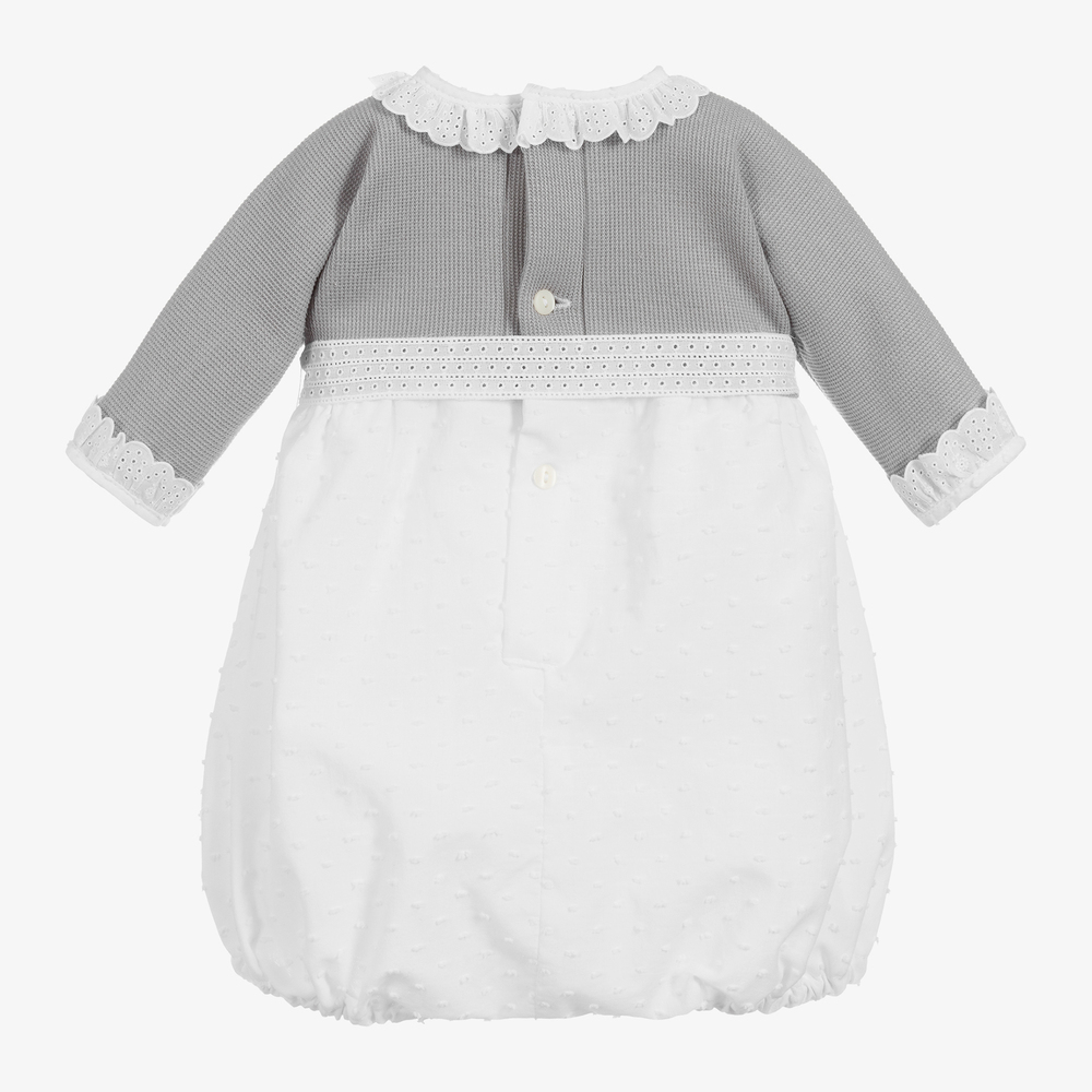 Ancar-Бело-серый трикотажный песочник | Childrensalon Outlet