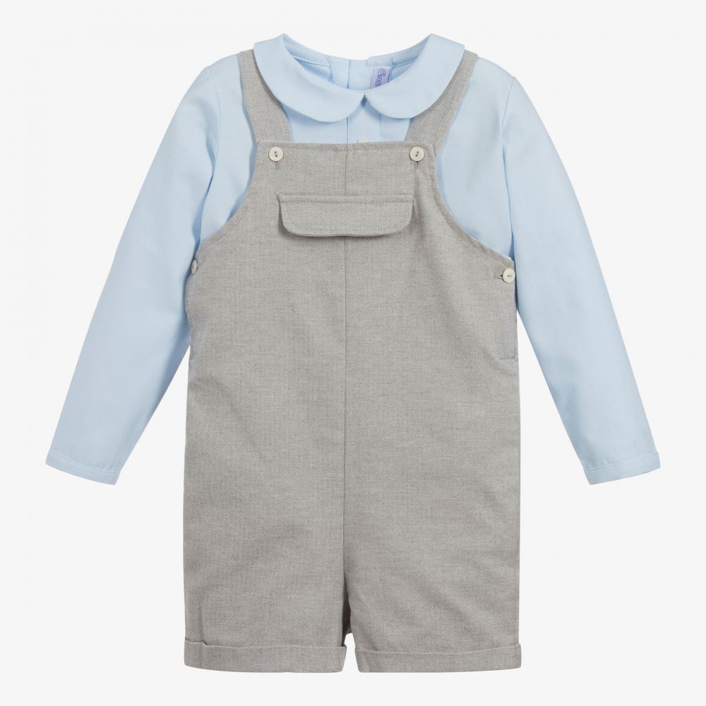 Ancar - Ensemble chemise et salopette courte | Childrensalon