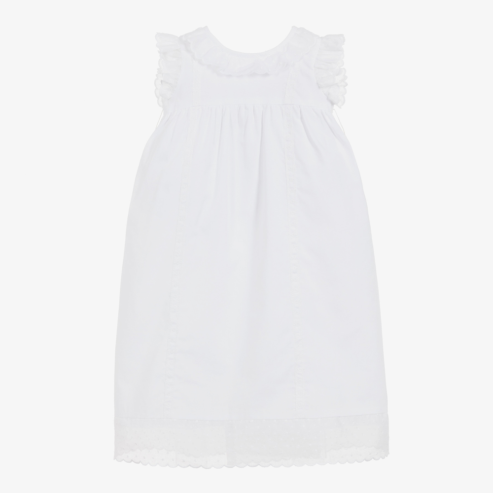 Ancar-Бело-голубое домашнее платье из хлопка | Childrensalon Outlet