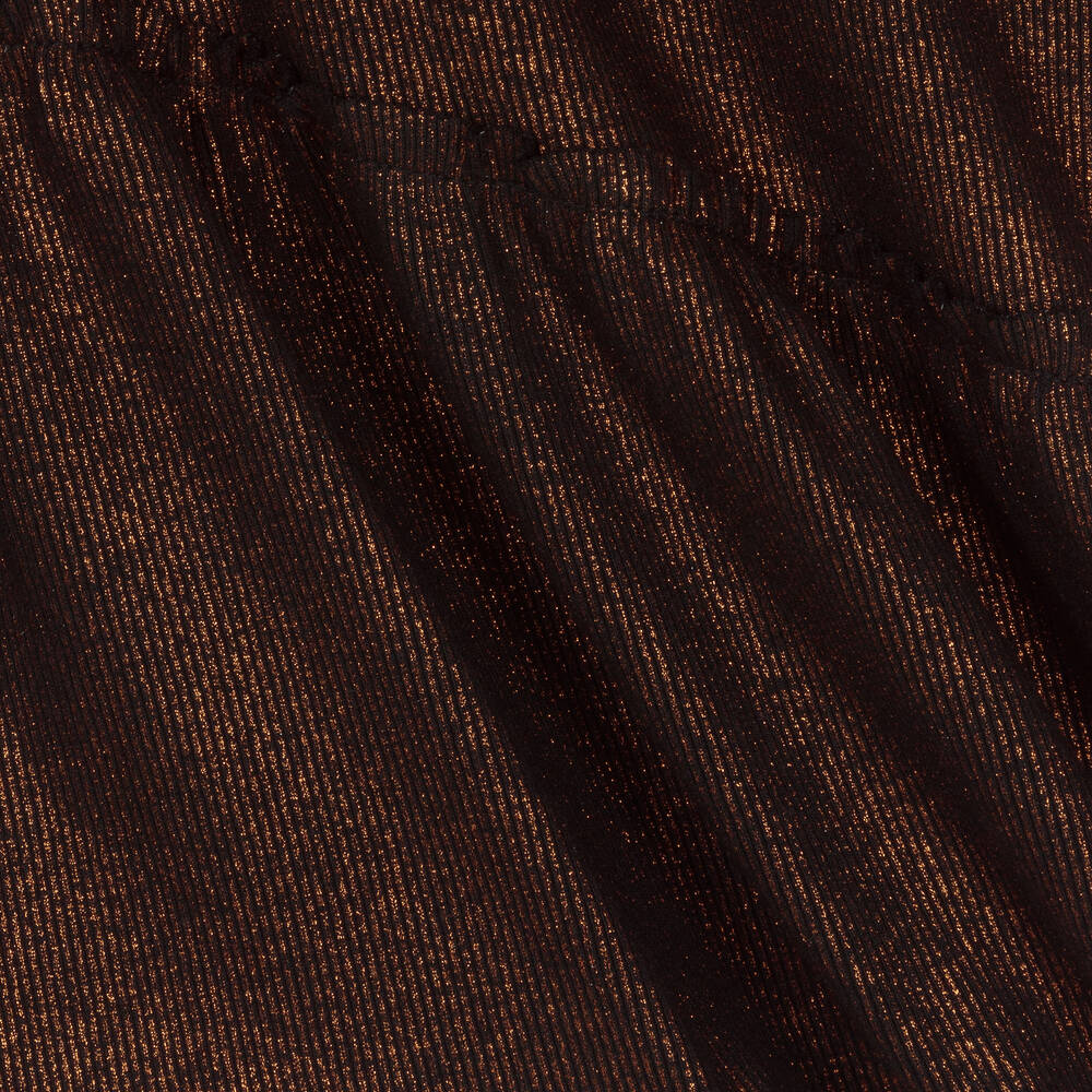 Andorine-Black & Bronze Jersey Dress | Childrensalon Outlet