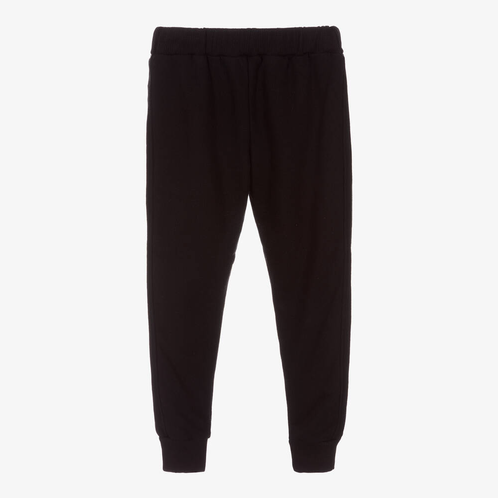 Andorine Girls Black Cotton Joggers Childrensalon Outlet