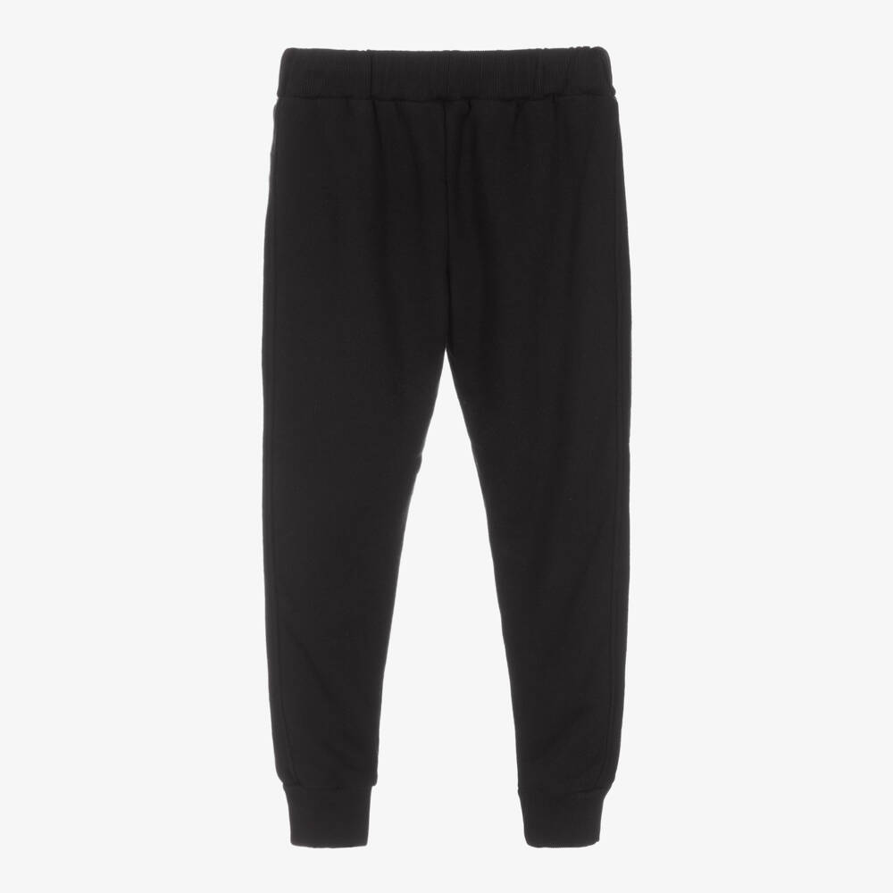 Andorine-Girls Black Cotton Joggers | Childrensalon Outlet