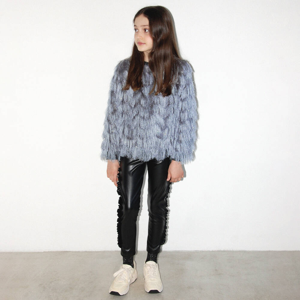 Andorine-Girls Faux Leather Leggings | Childrensalon Outlet