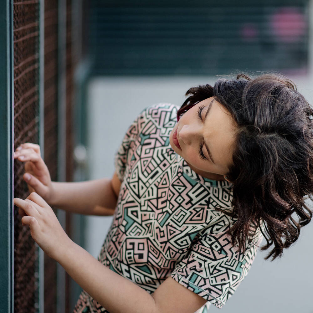 Andorine-Girls Geometric Pattern Dress | Childrensalon Outlet